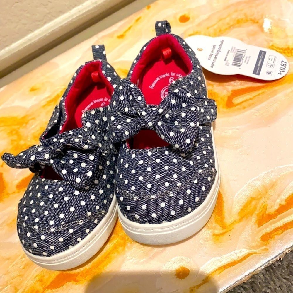 Polka Dot, Denim & White Sneakers